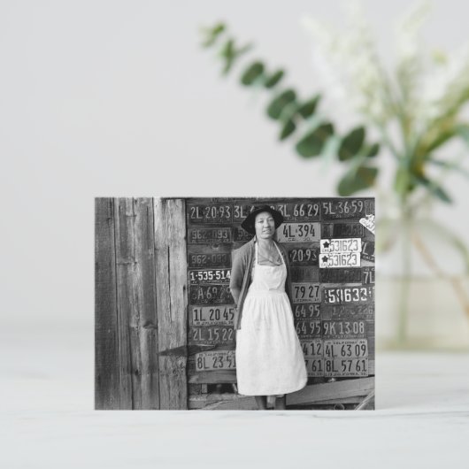 1930s het Collectie van het Bord van de Vergunning Briefkaart (Staand voorkant)