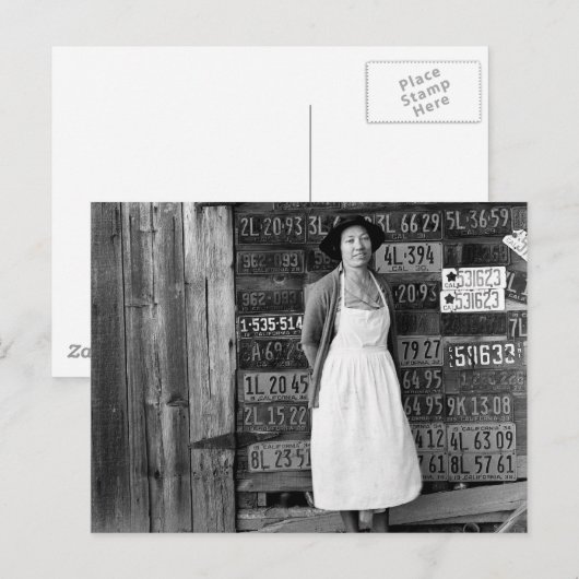 1930s het Collectie van het Bord van de Vergunning Briefkaart (Voorkant / Achterkant)