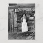 1930s het Collectie van het Bord van de Vergunning Briefkaart (Voorkant)