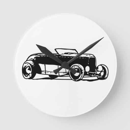 1930s Hotrod Ronde Klok (Voorkant)