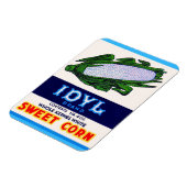 1930s Idyl Sweet Corn label Magneet (Linkerzijde)