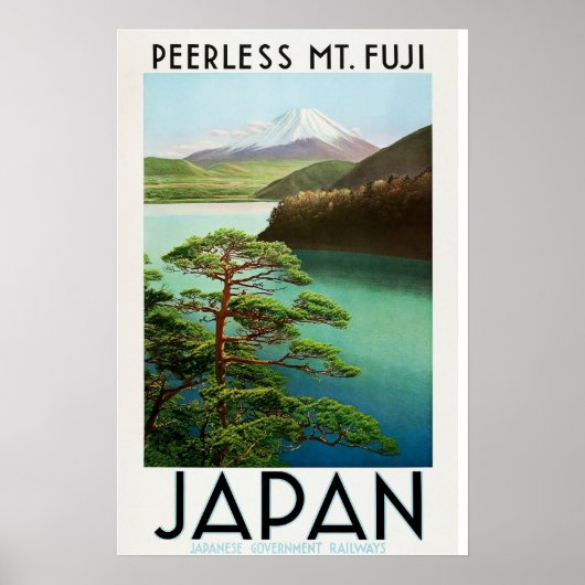 1930s Japan Vintage Reisposter  Poster (Voorkant)