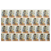 1930s kat mama wast haar kitten print stof (Fat Quarter)