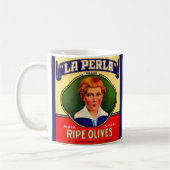 1930s LaPerla Olijflabel Koffiemok (Links)