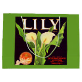 1930s Lily sinaasappel krat label print Groot Cadeauzakje (Achterkant)