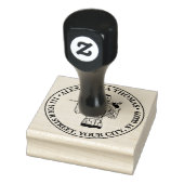 1930s Modieuze Dame Golfster met Golfclub Rubberstempel (Stempel)