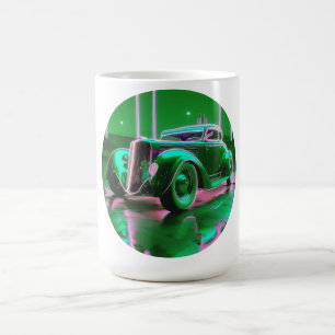 1930's Neon Green Street Rod Koffiemok