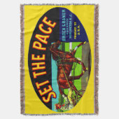 1930s Plaats het etiket van de groente van het Gek Deken (Voorkant Verticaal)