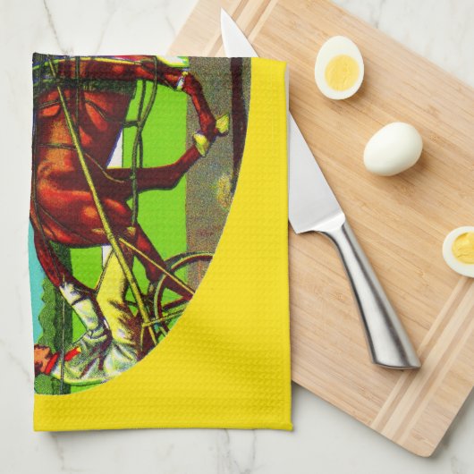 1930s Plaats het etiket van de groente van het Gek Theedoek (Quarter Fold)