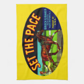 1930s Plaats het etiket van de groente van het Gek Theedoek (Verticaal)