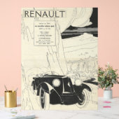 1930s Renault Advertentie van l'illustration Acryl Bord (Huwelijk)