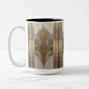 1930's Retro Art Deco Gold  luxe Mok