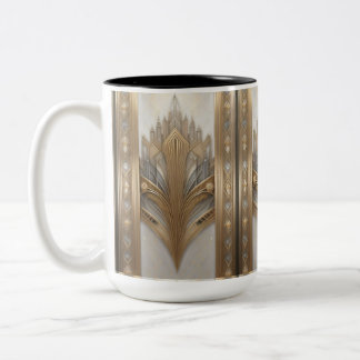 1930's Retro Art Deco Gold luxe Mok