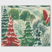 1930s Retro Kerst Wrapping Papier (Vlak)