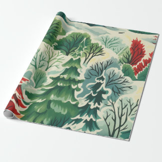 1930s Retro Kerst Wrapping Papier