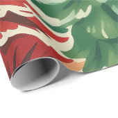 1930s Retro Kerst Wrapping Papier (Rol Hoek)