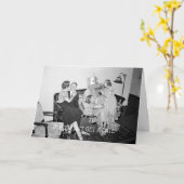 1930'S ROBOT LOVE WOMEN SWEET ON ROBOT FOTO KAART (Gele Bloem)