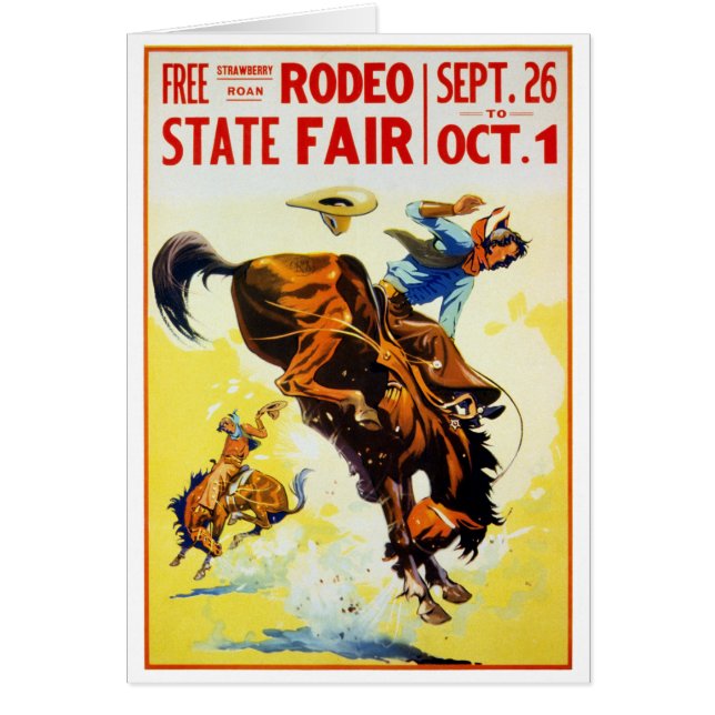  1930s Rodeo Poster teruggezet (Voorkant)