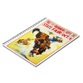  1930s Rodeo Poster teruggezet Notitieboek (Linkerzijde)