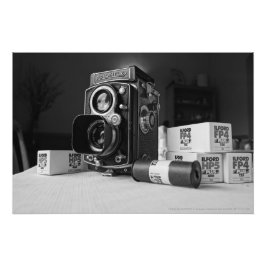 1930s ROLLEIFLEX II-camera Automat 6x6 MODEL RF 11 Foto Afdruk