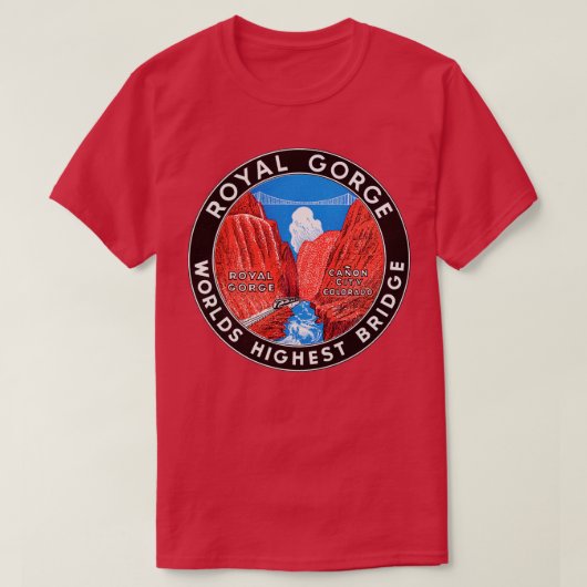 1930s Royal Gorge Bridge T-shirt (Design voorkant)
