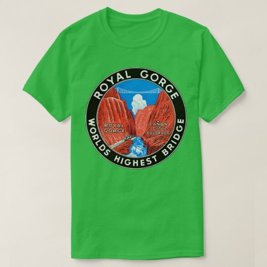 1930s Royal Gorge Bridge TShirt (Design voorkant)