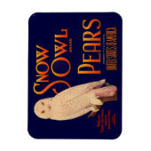 1930s Snow Owl branderperen fruitkrattendruk Magneet (Verticaal)