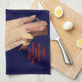 1930s Snow Owl branderperen fruitkrattendruk Theedoek (Quarter Fold)