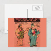 1930s strips grot man papier pop Koning Guzzle Briefkaart (Voorkant / Achterkant)