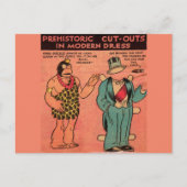 1930s strips grot man papier pop Koning Guzzle Briefkaart (Voorkant)