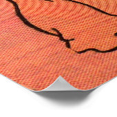 1930s strips grot man papier pop Koning Guzzle Poster (Hoek)