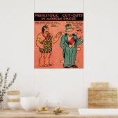 1930s strips grot man papier pop Koning Guzzle Poster (Keuken)