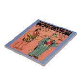 1930s strips grot man papier pop Koning Guzzle Tegeltje (Zijkant)