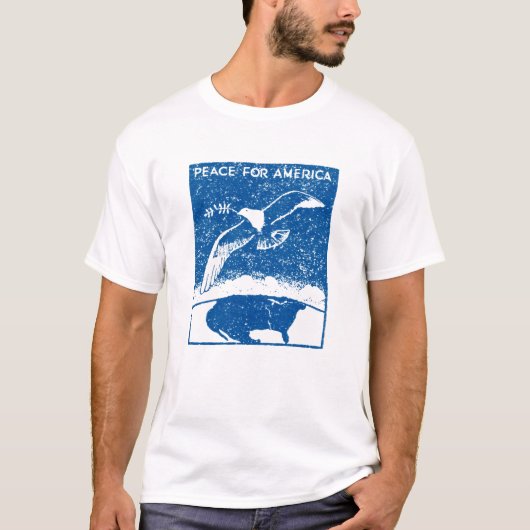 1930's Vrede voor Amerika T-shirt (Voorkant)