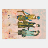  1930's Vrouwen Shabby Chic Achtergronden Inpakpapier Vel (Voorkant 2)