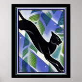 1931 Art Deco "Black Panther" - 16x20 afdrukken Poster (Voorkant)