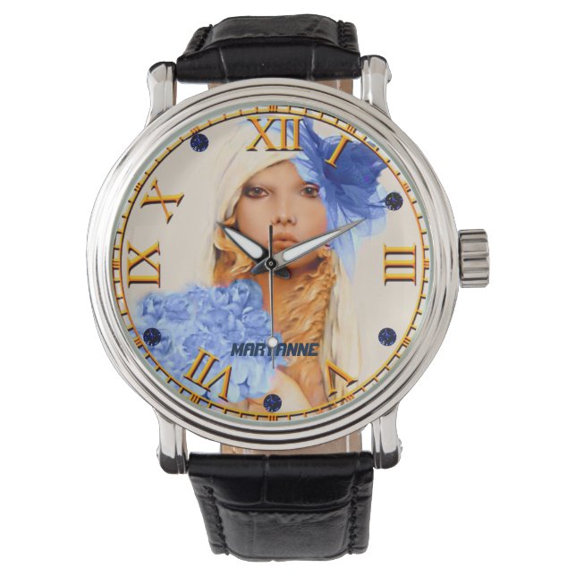 1931 Art Deco Meisje van het Jaar Horloge (Voorkant)