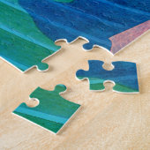 1931 art deco vrouw van een vijver legpuzzel (Zijkant)