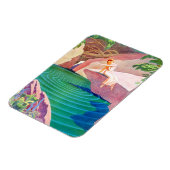 1931 art deco vrouw van een vijver magneet (Linkerzijde)