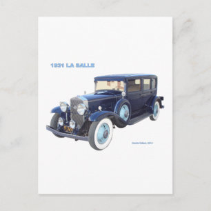 1931 CADILLAC LA SALLE BRIEFKAART