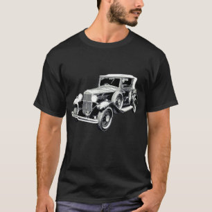 1931 Classic Hillman Wizard Schets Kunst T-shirt