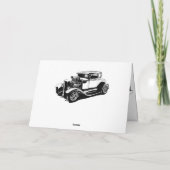 1931 de Coupé van 5 Venster Feestdagen Kaart (Achterkant)