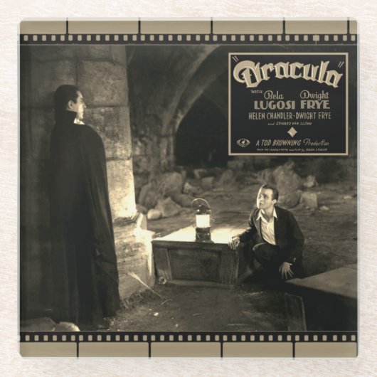 '1931' "Dracula" Classic Horror Glass Onderzetter (Voorkant)