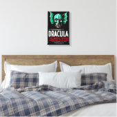 '1931' Dracula Stretched Canvas Print (Insitu (Slaapkamer))