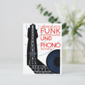 1931 Duitse radio- en muziekuitzending Briefkaart (Staand voorkant)