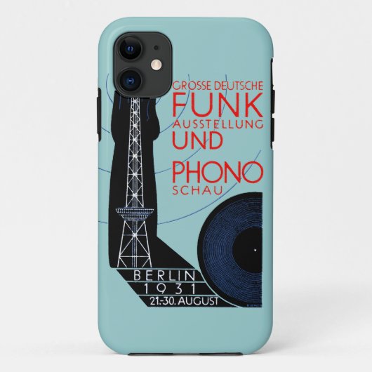 1931 Duitse radio- en muziekuitzending Case-Mate iPhone Case (Achterkant)