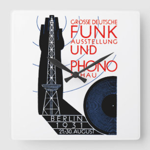 1931 Duitse radio- en muziekuitzending Vierkante Klok