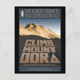 1931 Expeditie naar de klim van de Dora-kaart Briefkaart