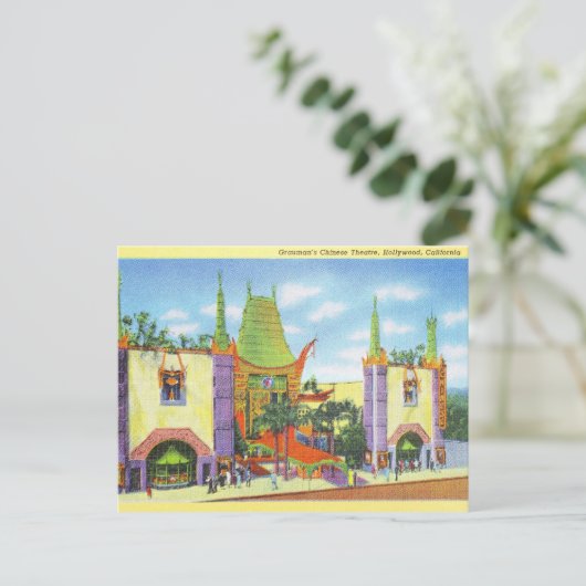  1931 Grauman's Chinese theater Briefkaart (Staand voorkant)