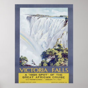  1931-klare lijn Victoria Herfsten reizen Poster